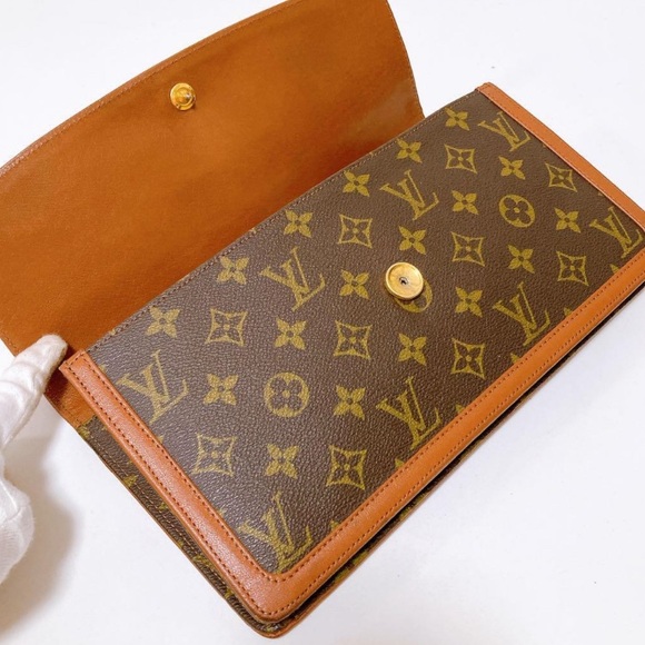 Louis Vuitton Monogram Clutch Pochette Dame GM EUC - Picture 6 of 12